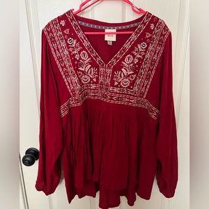 Long sleeve boho shirt